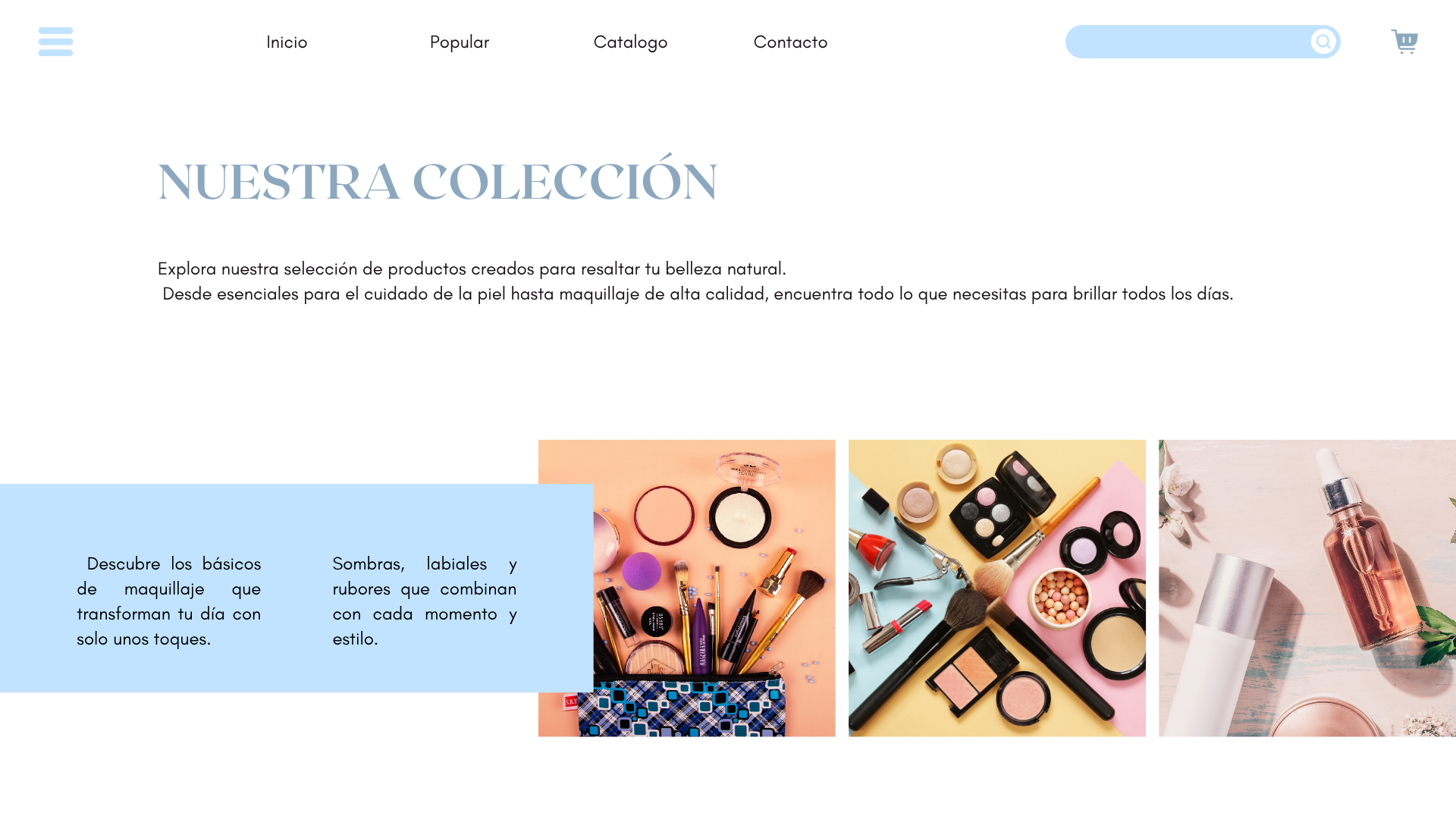 Catálogo Digital - Showcase interactivo de productos y servicios con filtros de búsqueda